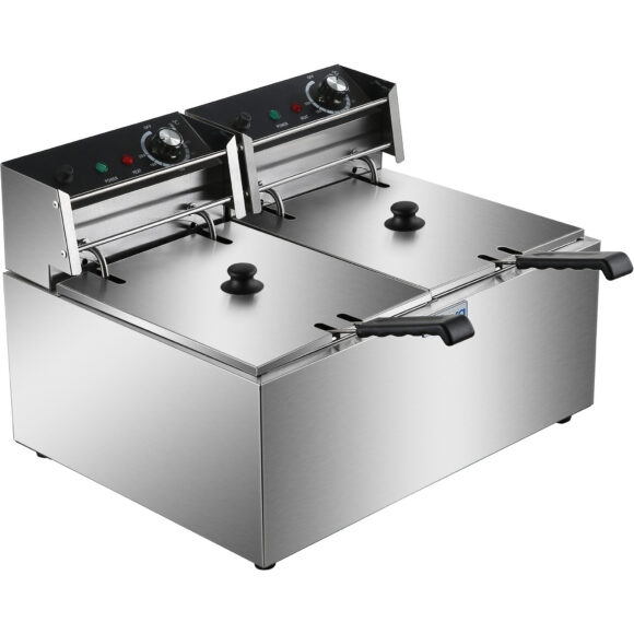 Kommertsiaalne Fritüür Topelt Elektriline 2x8 liitrit 5,6kW Letialune | Adexa HEF89 - Image 2