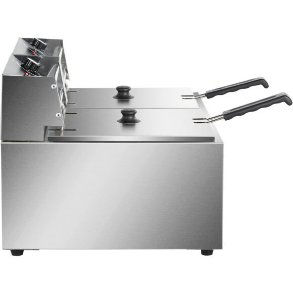 Kommertsiaalne Fritüür Topelt Elektriline 2x8 liitrit 5,6kW Letialune | Adexa HEF89 - Image 3