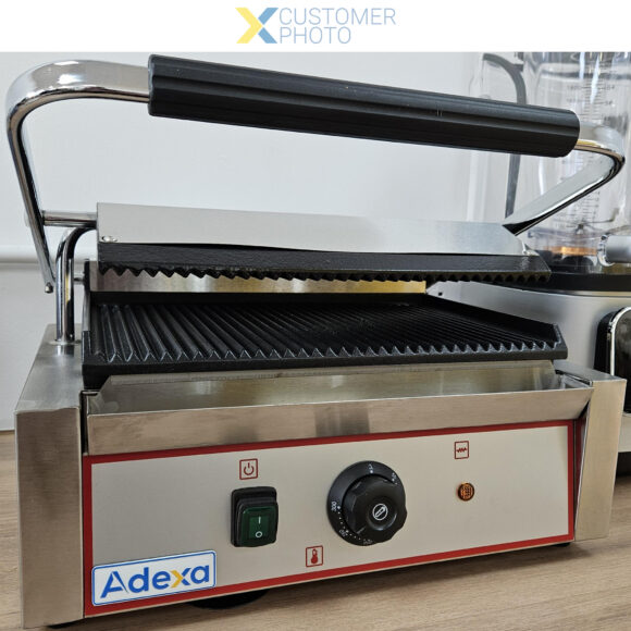 Raskekohustusega XL Panini kontaktgrill, Ribbed 2,2 kW | Adexa HEG811E - Image 6