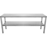 Kommertsköögi renn 2 tasandit roostevaba teras 1800x335x700mm | Adexa WHES1803470 - Image 3