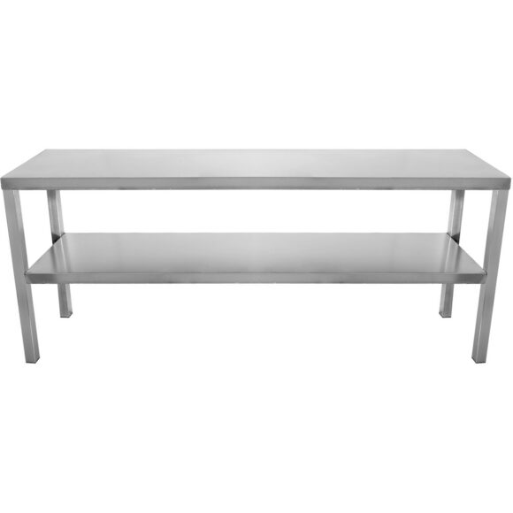 Kaubanduslik köögiriiul 2 taset Roostevaba teras 1400x335x700mm | Adexa WHES1403470 - Image 3