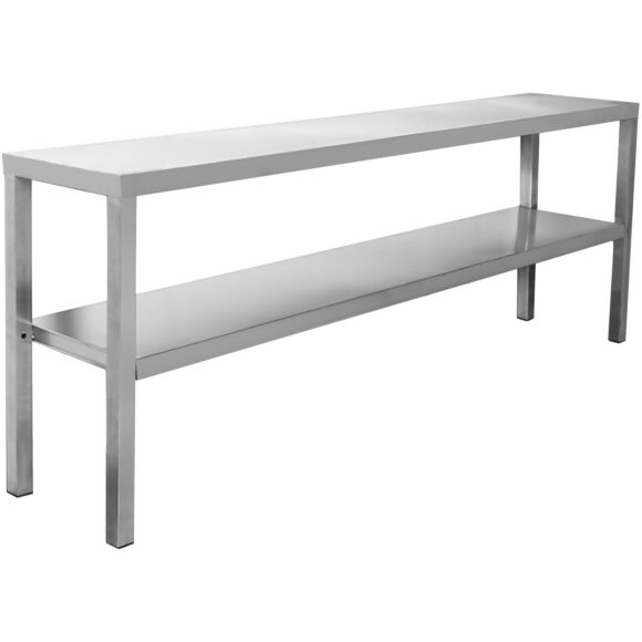 Kaubanduslik köögiriiul 2 taset Roostevaba teras 1400x335x700mm | Adexa WHES1403470