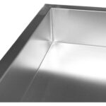 Kaubanduslik roostevabast terasest töölaua parempoolne nurk, 700x700x965mm | Adexa DWL7070R - Image 5