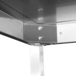 Kaubanduslik roostevabast terasest töölaua parempoolne nurk, 700x700x965mm | Adexa DWL7070R - Image 2