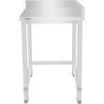 Tööstuslik roostevabast terasest töölaud parempoolse paigutusega 600x600x965mm | Adexa DWL6060R - Image 4