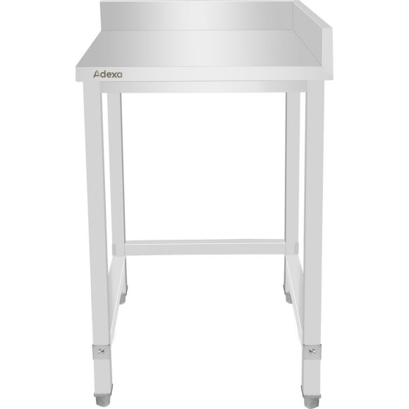 Tööstuslik roostevabast terasest töölaud parempoolse paigutusega 600x600x965mm | Adexa DWL6060R - Image 4