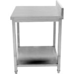 Kaupmeeste töölaua Roostevaba teras Alumise riiuliga Servaga 450x700x900mm | Adexa DWT4570 - Image 2