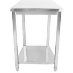 Kommertstöölaua Roostevaba teras Alumise riiuliga 450x700x900mm | Adexa DWT4570WO - Image 3