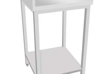 Kaubanduslik roostevabast terasest külglaud 700x700x900mm | Adexa DWTL7070LR