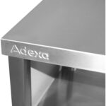 Seinakapik kapp klaasist lükandustega roostevaba teras 1400x400x800mm | Adexa SWCGDHH140402 - Image 3