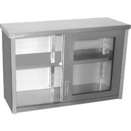 Seinakapp klaasist lükandustega roostevabast terasest 1200x400x800mm | Adexa SWCGDHH120402