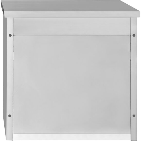 Seina kapikapp klaasist kiikuste ja roostevabast terasest 800x400x800mm | Adexa SWCGDHH80402 - Image 2