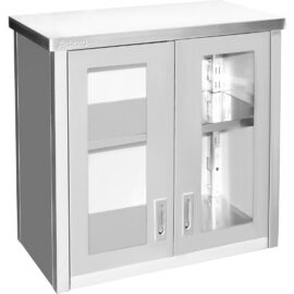 Seinakapik klaasist kiikustega roostevaba teras 600x400x800mm | Adexa SWCGDHH60402