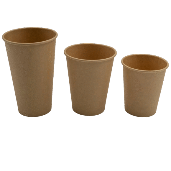 1000 tk Komposteeruvad Kohvitopsid Ühekordne sein 8oz/237ml Kraft | Adexa PCSW8K - Image 2