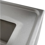 Kaubanduse valamu Roostevaba teras 1200x700x900mm 1 kauss vasakul Praktiline tagasein 50mm | Adexa DSE1270L - Image 7