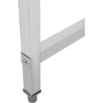 Kaubanduse valamu Roostevaba teras 1200x700x900mm 1 kauss vasakul Praktiline tagasein 50mm | Adexa DSE1270L - Image 2