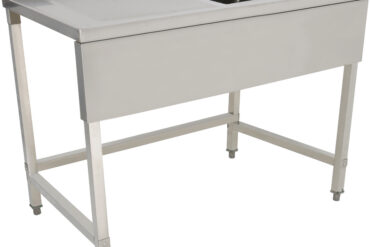 Kaubanduslik valamu Roostevaba teras 1200x700x900mm 1 kauss paremal pritsmekaitsega 50mm | Adexa DSE1270R