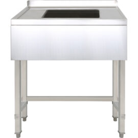 Kaupade valamu Roostevaba teras 800x600x900mm 1 kauss Tagaplekk 50mm | Adexa DSE8060