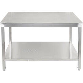 Premium Töölaud alusriiuliga 304 roostevaba teras Sobib välitingimustesse 1400x600x900mm | Adexa Elite ET260140