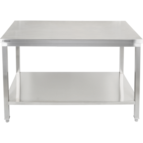 Premium Töölaud alusriiuliga 304 roostevaba teras Sobib välitingimustesse 1400x600x900mm | Adexa Elite ET260140