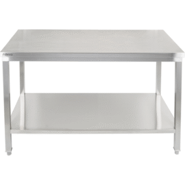 Premium töölaud alumise riiuliga 304 roostevabast terasest Sobib välitingimustesse 1500x600x900mm | Adexa Elite ET260150