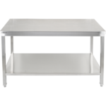 Premium töölaud alumise riiuliga 304 roostevaba teras Sobib välitingimustesse 1800x600x900mm | Adexa Elite ET260180