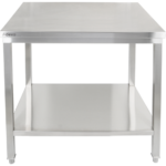 Premium-töölaual Underriiuli 304 roostevabast terasest, sobilik välitingimustesse 600x600x900 mm | Adexa Elite ET26060