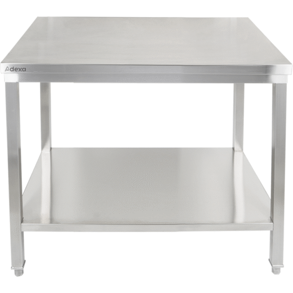 Premium töölaud alariiuliga 304 roostevaba teras Sobib kasutamiseks välitingimustes 800x600x900mm | Adexa Elite ET26080