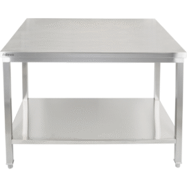 Premium-töölaud alumise riiuliga 304 roostevabast terasest sobib kasutamiseks välitingimustes 1200x700x900mm | Adexa Elite ET270120