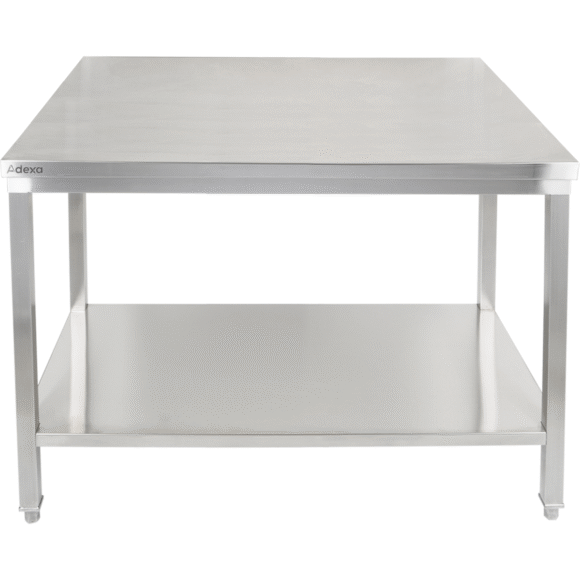 Premium-töölaud alumise riiuliga 304 roostevabast terasest sobib kasutamiseks välitingimustes 1200x700x900mm | Adexa Elite ET270120
