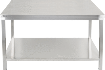 Premium töölaua koos alumise riiuliga 304 roostevabast terasest Sobib õues kasutamiseks 1500x700x900mm | Adexa Elite ET270150