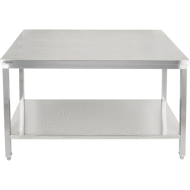 Premium Work table with Undershelf 304 Stainless steel Suitable outdoors 1800x700x900mm | Adexa Elite ET270180