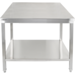 Premium töölaud alariiuliga 304 roostevaba teras Sobib välitingimustesse 800x700x900mm | Adexa Elite ET27080