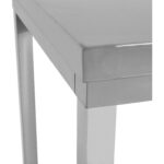 Töölaua tagaservaga Roostevaba teras Ilma alumise riiulita 400x600x900mm | Adexa SWTB6040B - Image 3