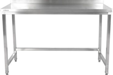 Töölaua Tagaserv Roostevaba teras Pole alariiulit 1600x700x900mm | Adexa SWTB70160B