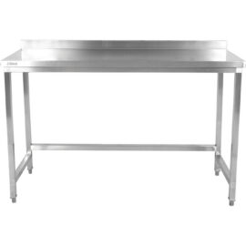 Töölaud tagaservaga Roostevaba teras Ilma alumise riiulita 1800x700x900mm | Adexa SWTB70180B