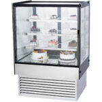 Vitriinkülmik 500 liitrit 3 riiulit Must; Roostevaba teras | Adexa HL1200B3