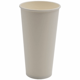 1000 tk Komposteeritavaid Külmajookide Tasse Ühekordne sein 20oz/591ml Valge | Adexa PCC20W