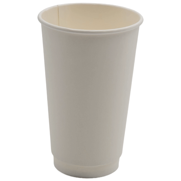 500 tk Komposteeritavad Kohvitopsid Ühekordsed 16oz/437ml Valge | Adexa PCDW16W