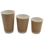 500 tk Komposteeritavad Kohvitopsid Kahekordse seinaga 8oz/237ml Valged | Adexa PCDW8B - Image 2