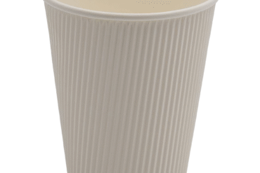 500 tk Komposteeritavad Kohvitopsid, Ühekordne seina 12oz/355ml Valge | Adexa PCRW12W