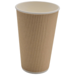 500 tk Komposteeritavad Kohvitopsid Ühekordsed 16oz/437ml Kraft | Adexa PCRW16K