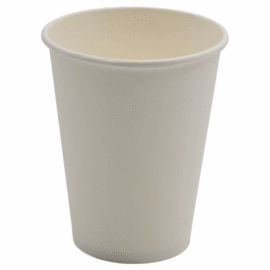 1000 tk komposteeritavad kohvitopsid, ühekihilised, 12oz/355ml, valged | Adexa PCSW12W