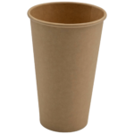 1000 tk komposteeritavad kohvitopsid, ühekihilised 16oz/437ml Kraft | Adexa PCSW16K