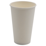 1000 tk Komposteeritavad Kohvitopsid Ühekordne sein 16oz/437ml Valge | Adexa PCSW16W