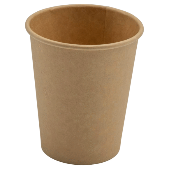 1000 tk Komposteeruvad Kohvitopsid Ühekordne sein 8oz/237ml Kraft | Adexa PCSW8K
