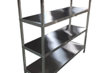 Roostevabast terasest riiulid ümarate jalgadega 4 riiulit | Adexa QHRS1505