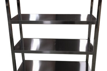 Roostevabast terasest riiulid ruudukujuliste jalgadega 4 riiulit | Adexa QHSS1805