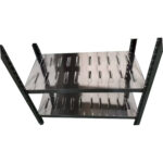 Roostevabast terasest riiulid 4 reguleeritava auguga riiulit | Adexa QHSSAP1805 - Image 2