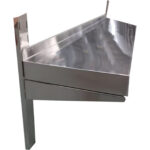 Roostevabast terasest seinale kinnitatav ühe tasandi reguleeritav riiul | Adexa QHWSA1830 - Image 3